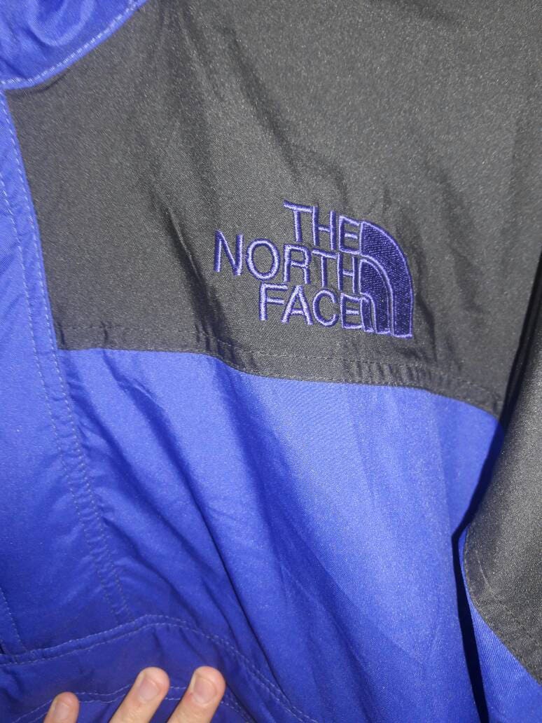 north face purple parka