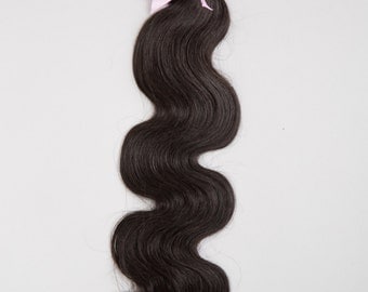 PERUVIAN VIRGIN REMY Human Hair Extension, 100% Genuine Grade 7A Unprocessed Virgin Remy Human Hair. * Free Shipping