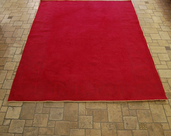 Oushak Rug, Turkish Rug, Vintage Rug, Area Carpet,Anatolian Rug, Low Pile Rug, Home and Office Rug, 4''x5'25'' /122x160cm, Handwoven Rug,Rug