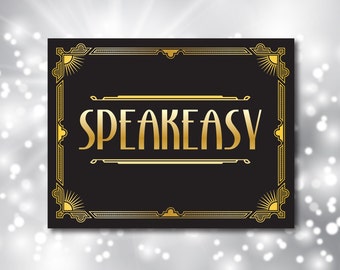 Speakeasy sign | Etsy
