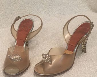 Rare vintage flapper heels 1920 / 1930
