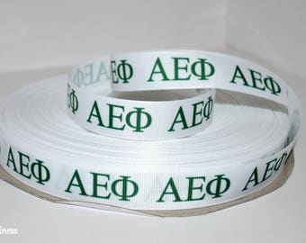 Alpha Epsilon Phi 7/8" Grosgrain Ribbon C1
