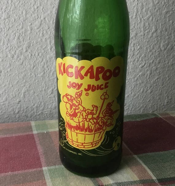 Kickapoo Joy Juice Vintage Pop Bottle Soda National Nugrape