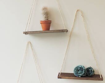 floating wall shelf, swing shelves, nursery decor, set of shelves, minimalist decor, fun book shelf, hanging shelves, wooden shelf, display
