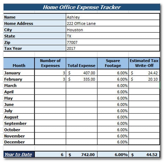 Home Office Expense Tracker