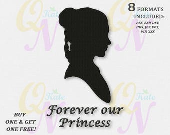 BOGO FREE! Star Wars Princess Leia Machine Embroidery Designs, Star Wars Embroidery Designs, Forever our Princess, #066