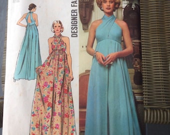 1972 Simplicity Misses Halter Dress Pattern #5364