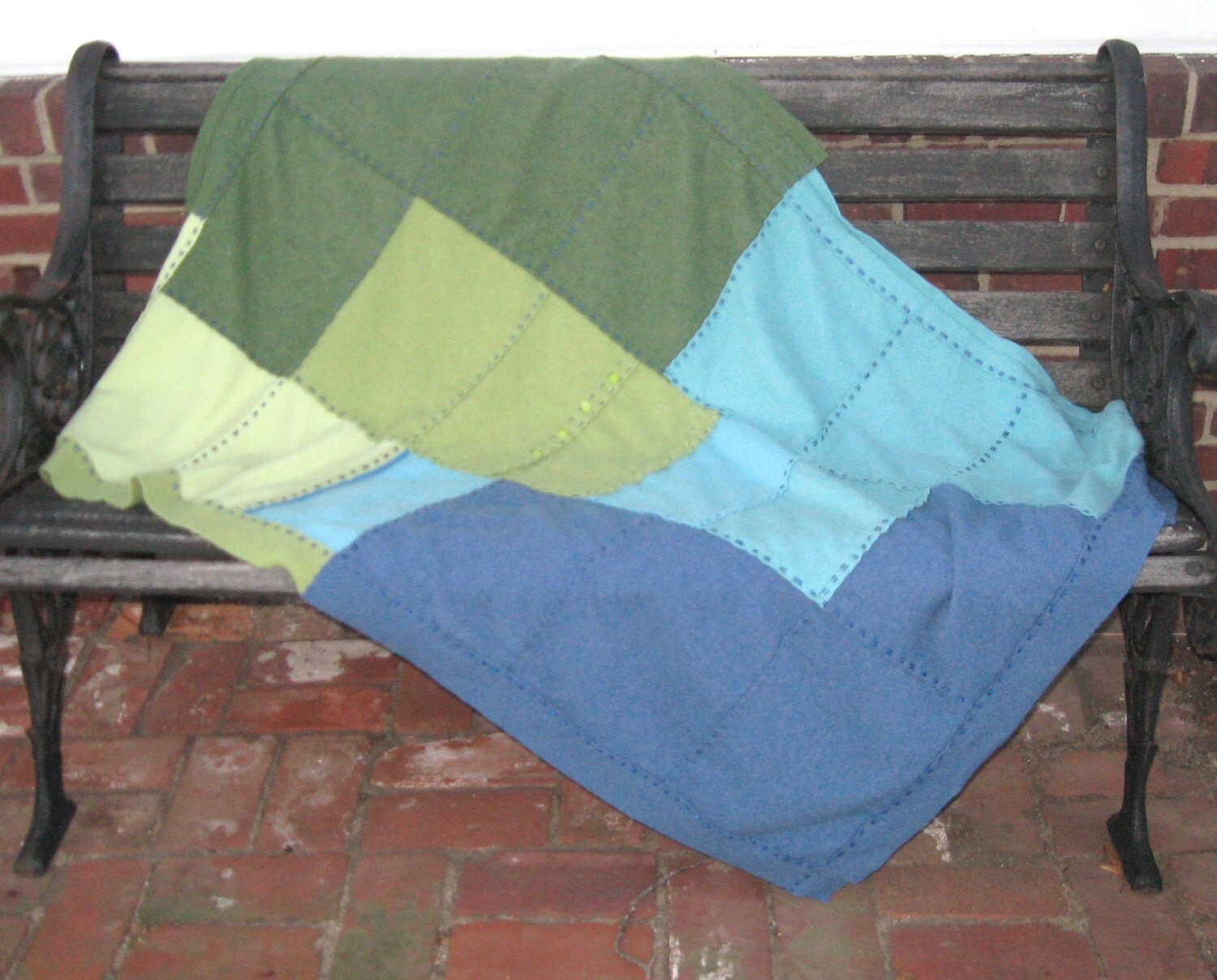 Cashmere Blanket . cashmere quilt . repurposed cashmere