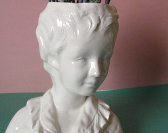 Ewardian Bust Planter