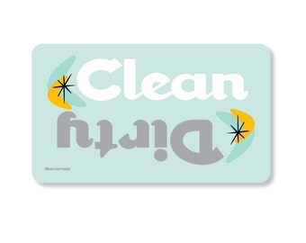 Clean Dirty Dishwasher Magnet. Clean Dirty Magnet. Clean Dirty Dishwasher Sign. Magnet for Dishwasher. Reversible Dishwasher Magnet. For Mom