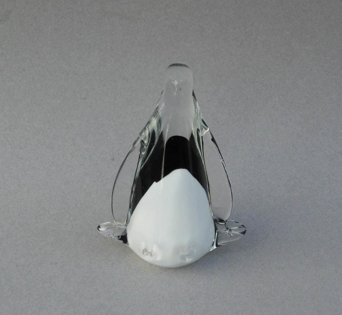 blown glass penguin