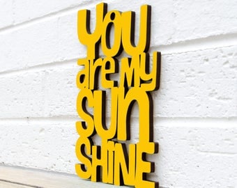 You Are My Sunshine Sign, Wood Quote Sign, Music Lyric Sign, Wood Meme Sign, Funky Wood Sign, Wood Sign Decor, Wood Word Sign