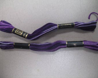Purple Ombre Embroidery Floss