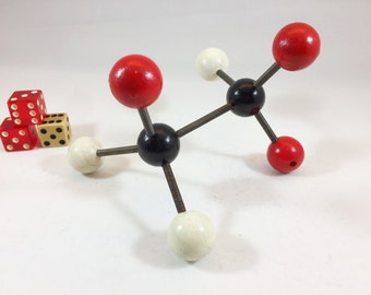 Vintage Molecular Model #16 Mid Century Modern Sculpture - Science - Retro - Molecule - Atomic - Space Age
