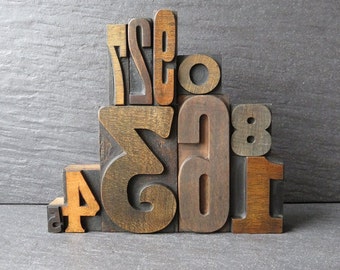 Vintage Letterpress Number Set - The One With The Arts and Crafts 3