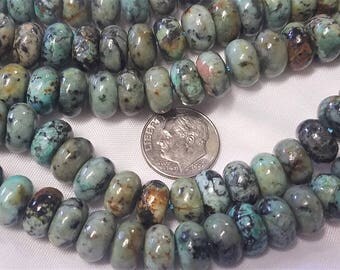 Turquoise, Rondelle 6x10mm