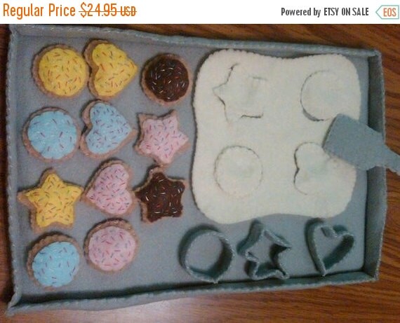 Flash Sale Felt  Food Cookie Baking Set