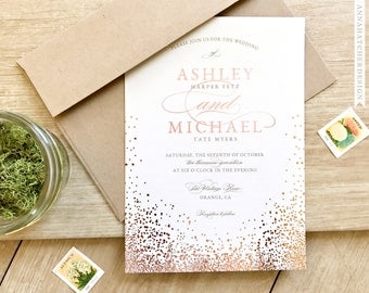 Vistaprint Gold Foil Wedding Invitations 2