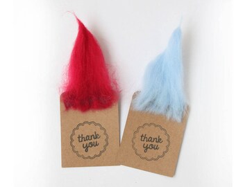 TROLL tags, trolls gift tags, troll tags, troll party favours, troll favours, troll favour tags, troll party X 10