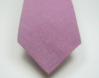 Lavender Neckties Linen Neckties Skinny Neckties Lavender Linen Neckties Mens Neckties Wedding Neckties