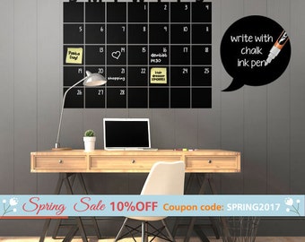 Chalkboard Calendar Decals Chalk Board Wall Calendar Vinyl