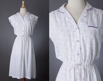 vintage 1970s floral day dress