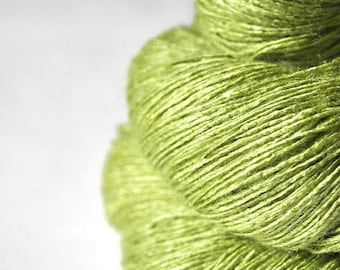 Withering seedling OOAK - Tussah Silk Lace Yarn