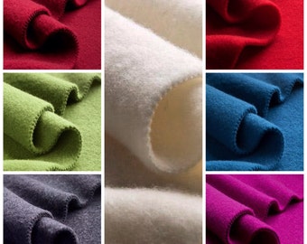 BIO WOOL FLEECE certified organic - fluffy on both sides