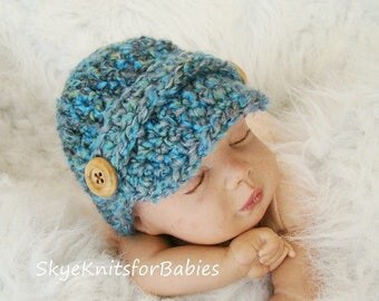 Newborn Newsboy Hat, Crochet Newsboy Cap, Baby Newsboy Hat, Baby Hat, Newsgirl Cap, Baby Boy Hat, Baby Girl Hat, Newborn Photography Prop