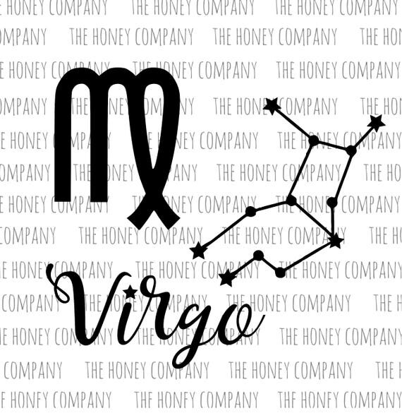 Download Virgo SVG PNG DXF Zodiac Maiden Instant Digital Download