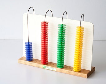 Vintage Mid Century Abacus - Ideal School Supply