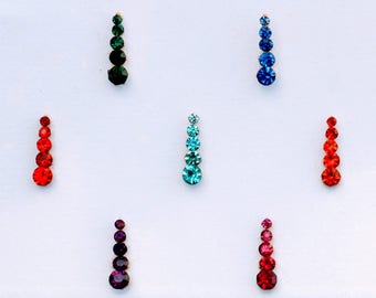 Bindis Indian Dots Bollywood BellyDance Tattoo Body Art Golden Wedding & Bridal Fashion Jewelry