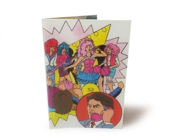 Jem And The Holograms Passport Cover - Vintage Book Page in Vinyl - Travel Wallet