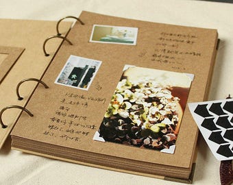 DIY Kraft Paper Wedding Album Scrapbook Album Photo Album