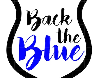 Back the Blue SVG cut file