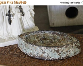 SHOP SALE Vintage Robins Egg Blue Painted Sad Iron