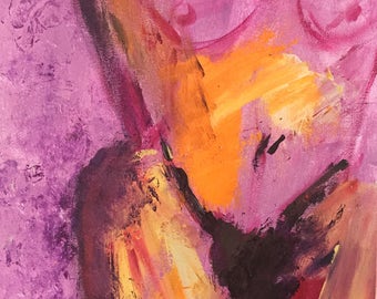 Original Acrylic Painting: "Modesty" by G. Krasskova