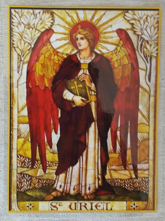 St. Uriel angel Archangel Uriel Archangel Uriel card
