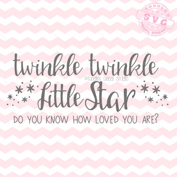 Twinkle Twinkle little Star SVG Vector Clip Art Instant