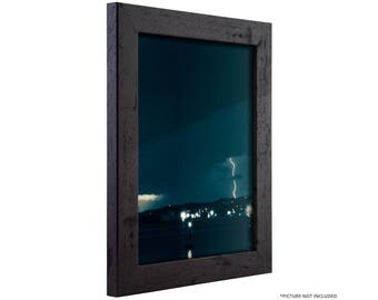 Craig Frames, 5x7 Inch Modern Black Pine Picture Frame, Bauhaus 1.25