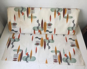 Vintage new old stock mid-century modern cloth 48" x 1 yard up to 10 yards