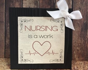 Nurse plaque | Etsy