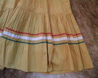 Vintage circle skirt, squaw skirt, cowgirl, hippie, boho, western, santa fe