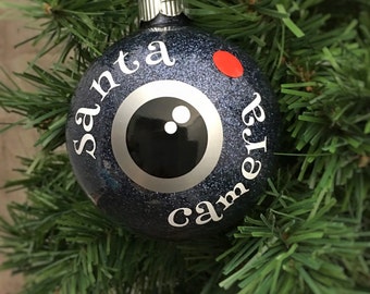 Santa Cam Ornament - Santa Camera Ornament - Santa Cam - Camera Christmas Ornament - Gift for Photographer - Christmas Decor - Santa Decor