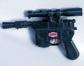 Vintage Star Wars Kid Sized Han Solo Blaster in Working Condition - Empire Strikes Back