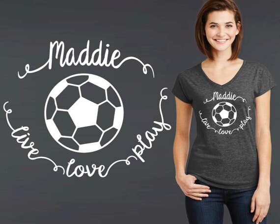Soccer Tee | Soccer T-shirt | Custom Soccer Shirt | Custom T-shirts | Personalized T-shirts | Inspirational T-shirt | Korena Loves