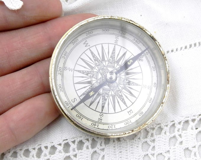 Vintage Working Pocket Compass, North, South, East, West, Map Reading, Orienteering, Scouts, Camping, Retro, Home, Cadets