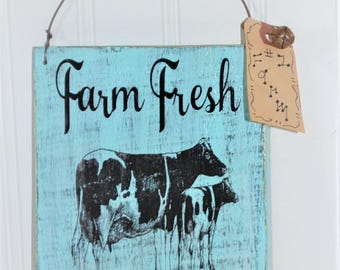 Country crow sign ~ Farmhouse wall decor ~ Country primitive decor ~ Primitive kitchen decor ~ Vintage farmhouse decor ~ Country rustic