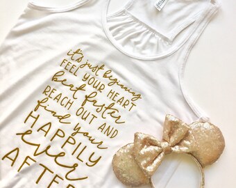 Disney Happily Ever After Shirt - Walt Disney World Magic Kingdom Inspired Women's Graphic Tee/Tank - Disney Inspired Disney Shirt for Women