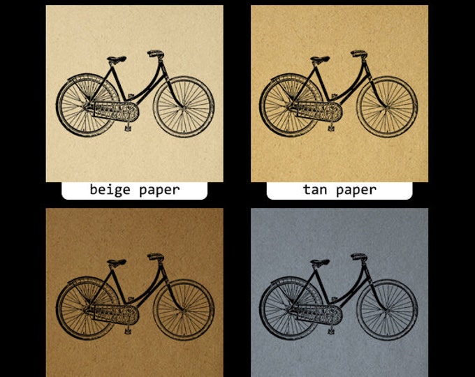 Digital Image Antique Ladies Bicycle Printable Bike Download Illustration Graphic Vintage Clip Art Jpg Png Eps HQ 300dpi No.1484